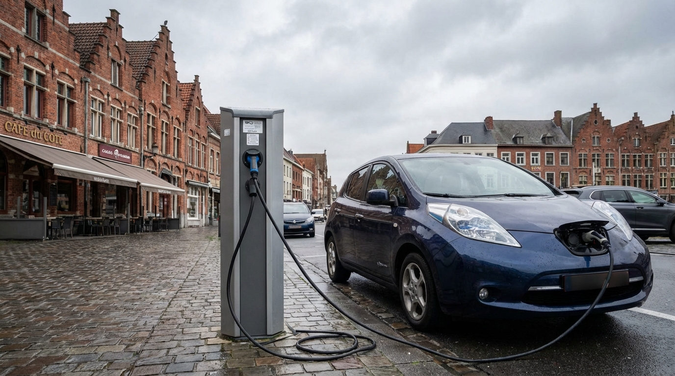 Laadstation in Molenbeek-Saint-Jean